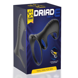 Driade Anneau Triple pour Homme en Silicone