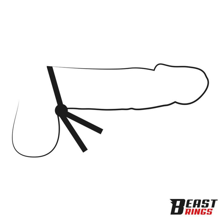 Lasso Anneau pour le Pénis Silicone Ajustable