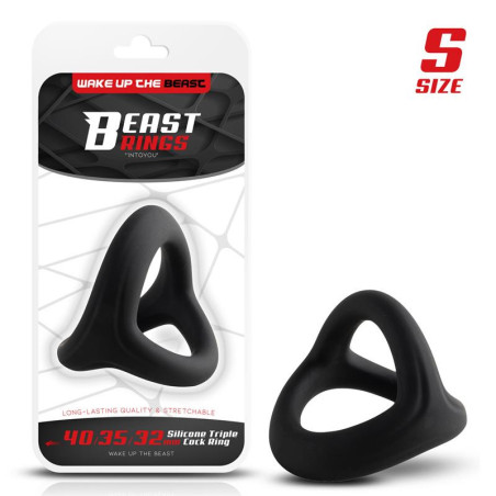 Anneau Triple Silicone Solide 40/35/32mm Taille S