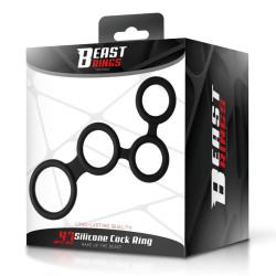 Multi-Anneau pour le Pénis Silicone 47 mm