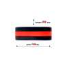 Anneau pour le Pénis 100% Silicone Solide 3.6 cm Rouge et Noir