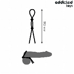 ADDICTED TOYS - CORDE EN SILICONE POUR LE PÉNIS À DOUBLE BOUCLE