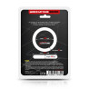 Anneau pour le Pénis Forme Plate Silicone Solide 3.5 cm Noir