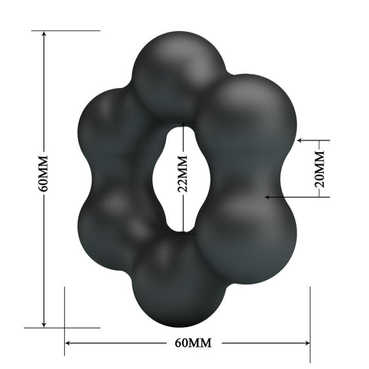 Clauzell Anneau pour le Pénis Silicone Mod 10