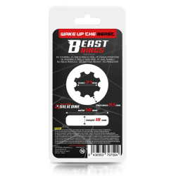 Anneau pour le Pénis Twisted en Silicone Liquide 2,7 cm