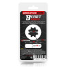 Anneau pour le Pénis Twisted en Silicone Liquide 2,7 cm