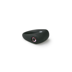 Anneau Pénien avec Vibration Silicone - Noir