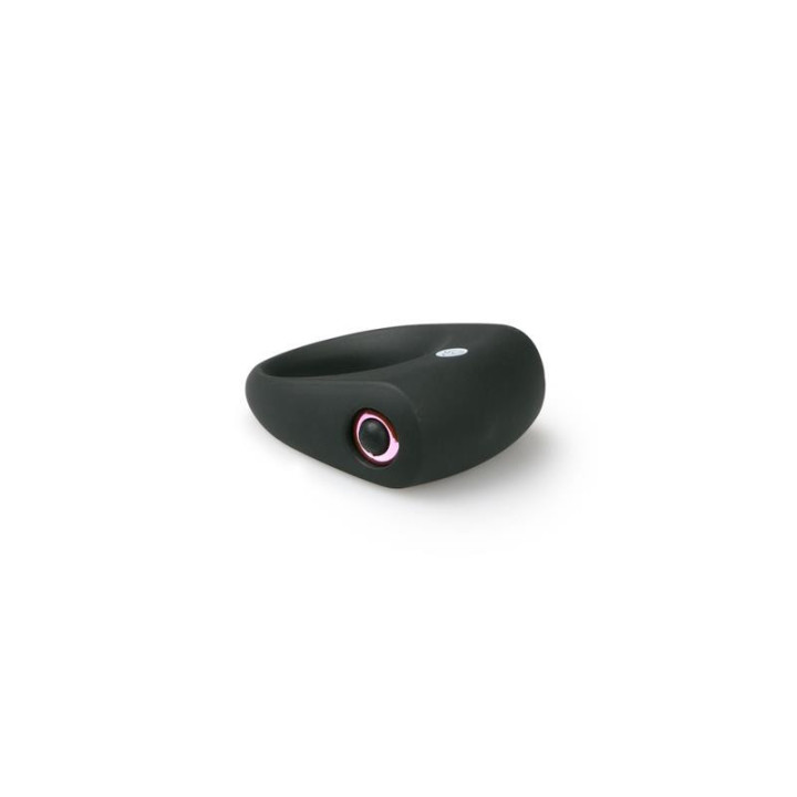 Anneau Pénien avec Vibration Silicone - Noir