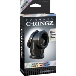 Fantasy C-Ringz Anneau avec Ball-Strecher Couleur Noir