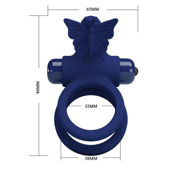 Anneau Double pour le Pénis avec Vibrations