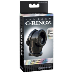 Fantasy C-Ringz Anneau avec Ball-Strecher Couleur Noir