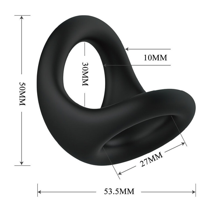 CRAZY BULL - NESTOR ANNEAU ERGONOMIQUE POUR PÉNIS ET TESTICULES
