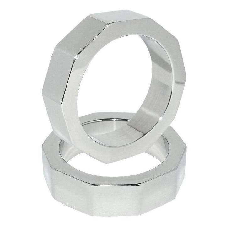 METAL HARD - ANNEAU DE PÉNIS ET DÉCROU DE TESTICULE 50 MM