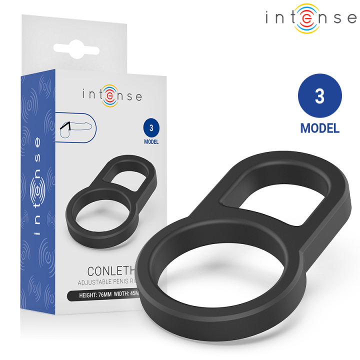 INTENSE - CONLETH ANNEAU PÉNIS DOUBLE RÉGLABLE MODÈLE 3