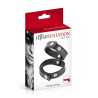 Double cockring ajustable pénis testicules aspect cuir