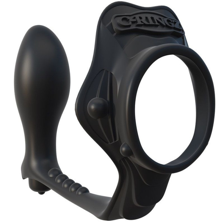 Fantasy C-Ringz Anneau avec Plug Anal Pesant Couleur Noire