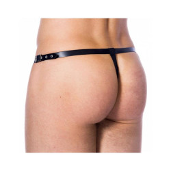 Tanga avec Entrejambe à Anneaux Ajustable