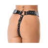 Harnais Ajustable en Cuir avec 3 Anneaux