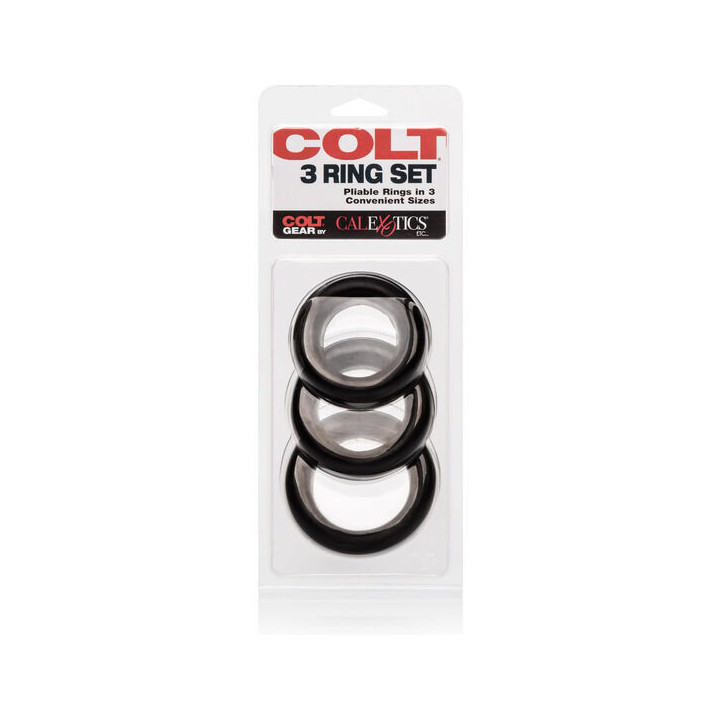 CALEXOTICS - ENSEMBLE DE 3 ANNEAUX COLT