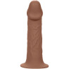CALEXOTICS - EXTENSION PERFORMANCE MAXX RÉALISTE AVEC HARNAIS PEAU MARRON