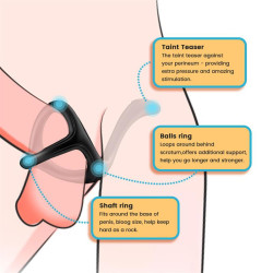 Anneau pour le Pénis avec Stimulation Périnéale