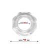 Anneau Pénien Super Flexible Polygonal 2.2 cm Transparent