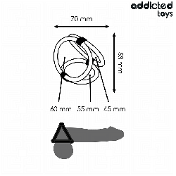 ADDICTED TOYS - ANNEAU PÉNIS TRIPLE