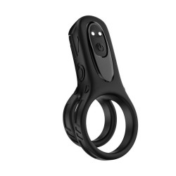 Anneau Double pour le Pénis avec Vibration Mecha-style