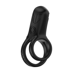 Anneau Double pour le Pénis avec Vibration Mecha-style