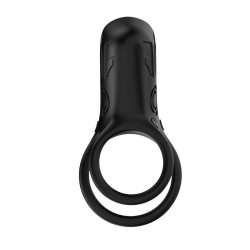 Anneau Double pour le Pénis avec Vibration Mecha-style