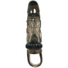 BAILE - COUVRE-PÉNIS BRAVE MAN AVEC STIMULATION CLITO ET ANAL DOUBLE BULLET NOIR 16.5 CM