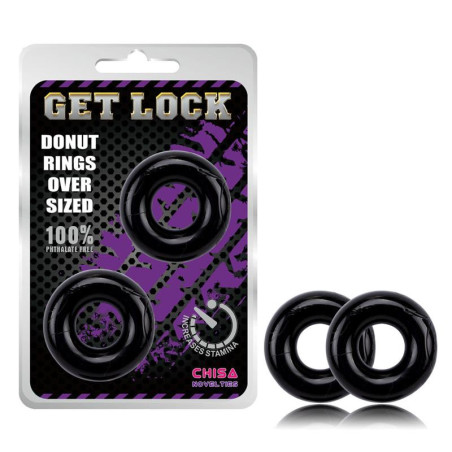 Anneaux pour le Pénis Donut Noir