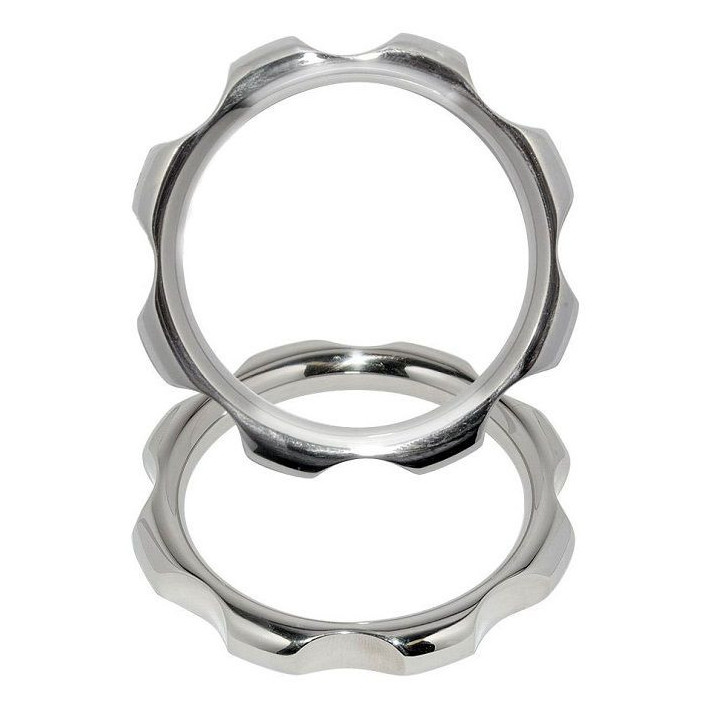METAL HARD - ANNEAU DE TORQUE EN POUR PÉNIS ET TESTICULES 45MM