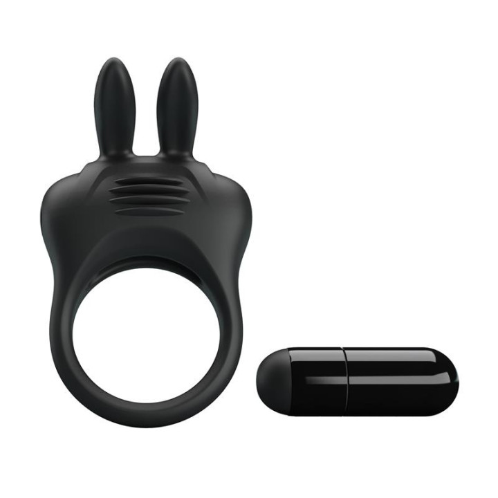 Davion Anneau pour le Pénis avec Vibration et Lapin