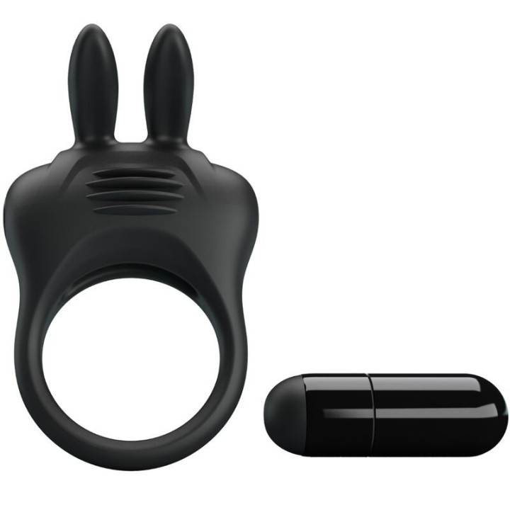 Davion Anneau pour le Pénis avec Vibration et Lapin