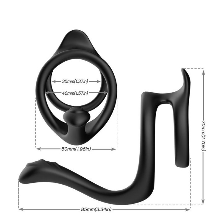 Anneau pour le Pénis Stimulation Périnéale