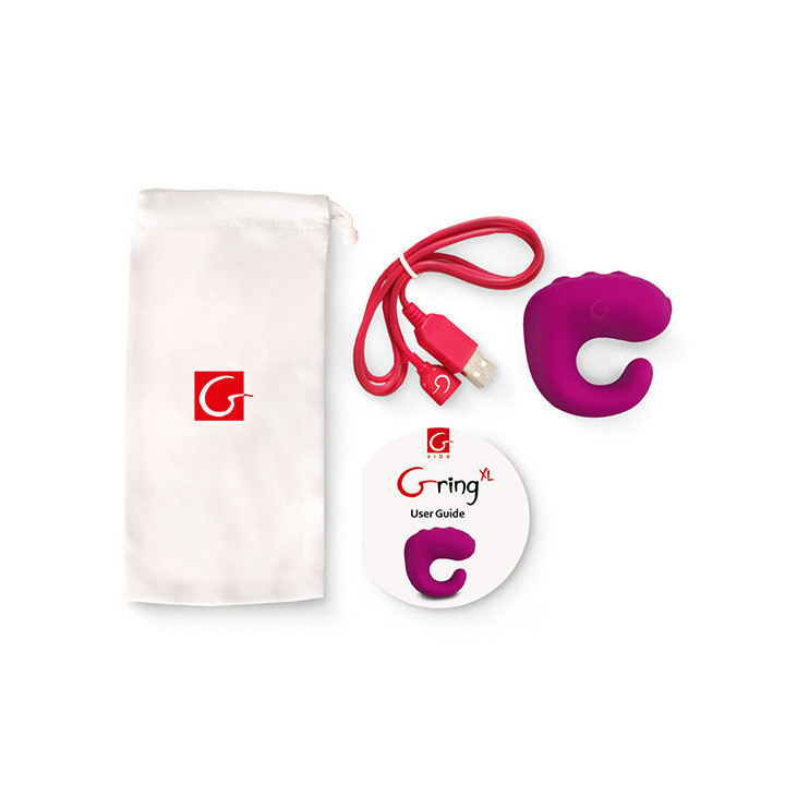 G-VIBE - FUN TOYS GRING VIBRATEUR ANNEAU XL FRAMBOISE DOUCE