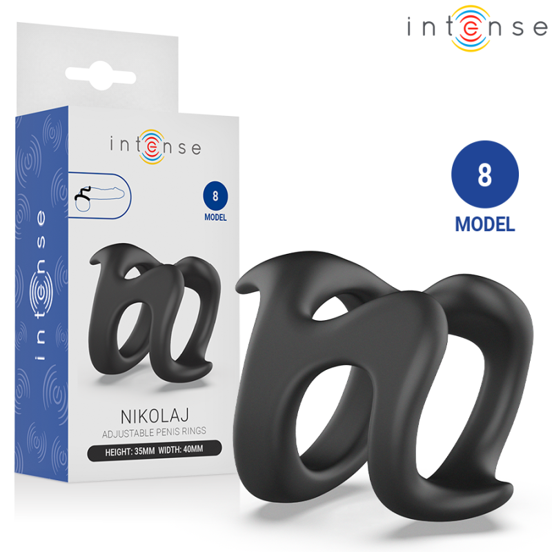 INTENSE - NIKOLAJ ANNEAU PÉNIS RÉGLABLE MODÈLE 8