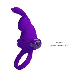Anneau pour le Pénis avec Vibrations Rabbit