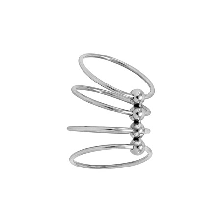 Torc, cockring métal 4 anneaux diamètre 4,5cm