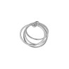 Torc, cockring métal 4 anneaux diamètre 4,5cm