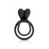Glamy double cockring black