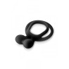 Glamy double cockring black