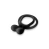 Glamy double cockring black
