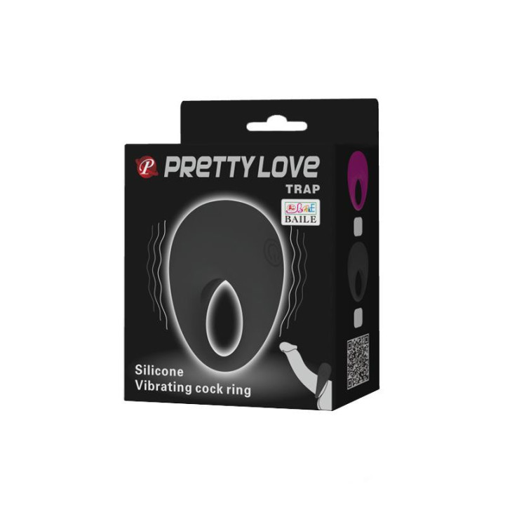 Trap, cockring vibrant en silicone