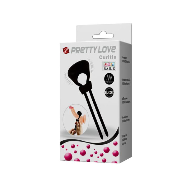 Pretty Love Anneau Vibrant Curitis Couleur Noir