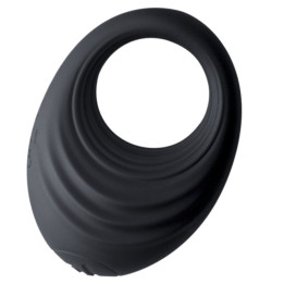 ROCKS-OFF - ANNEAU PÉNIS VIBRANT SPIRE BLACK