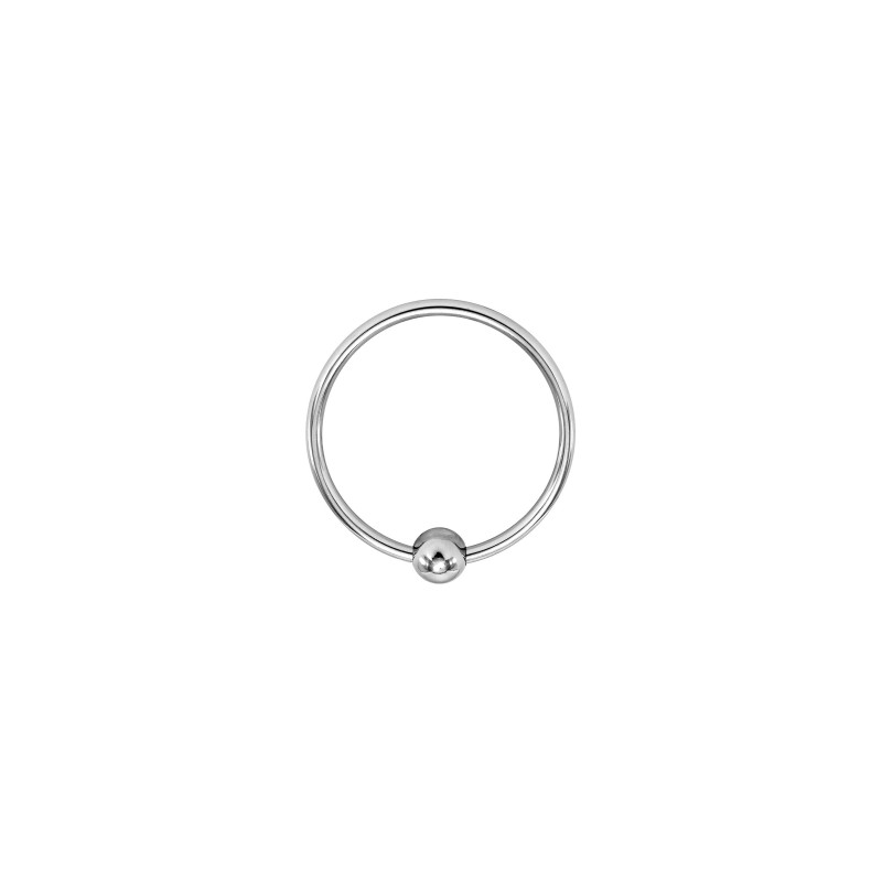 Single Torc, anneau de gland avec boule en métal 3,5cm