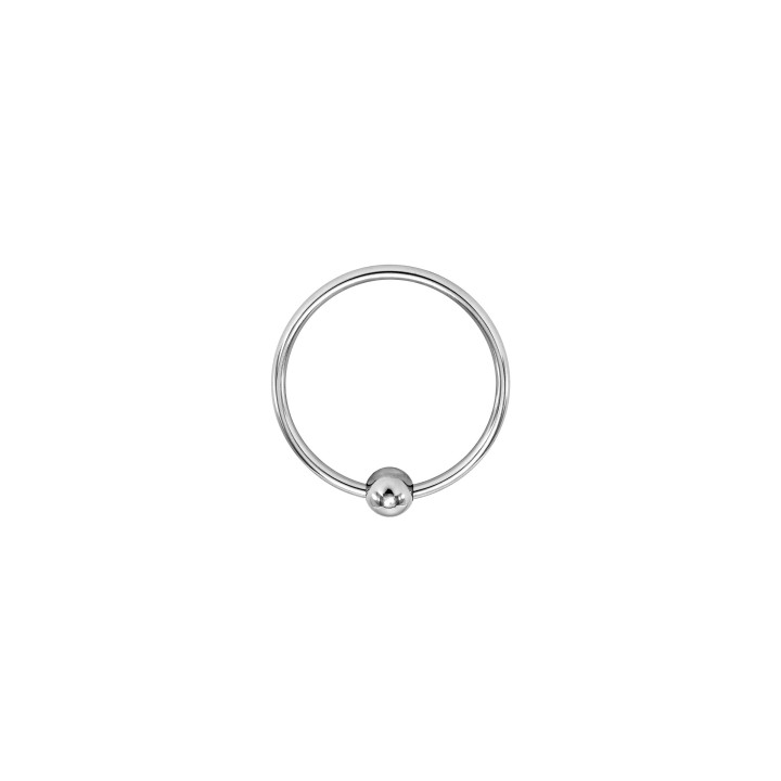Single Torc, anneau de gland avec boule en métal 3,5cm