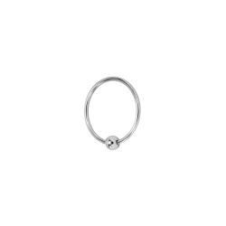 Single Torc, anneau de gland avec boule en métal 3,5cm